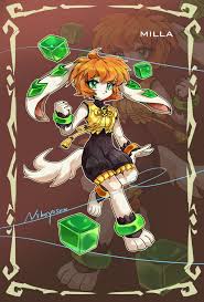 447157 - safe, artist:nikoyosan, milla basset (freedom planet), basset  hound, canine, dog, mammal, anthro, digitigrade anthro, freedom planet,  2025, anklet, artist signature, bodysuit, bracelet, clothes, cream body,  cream fur, cube, dog ears,