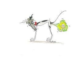 Nellie Garabatos A4 Imprimir Gas Toxico Por Nelliedoodles En Etsy Dog Love Whippet Hound Dog