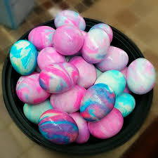 Shaving Cream Dyed Easter Eggs Crafty Morning