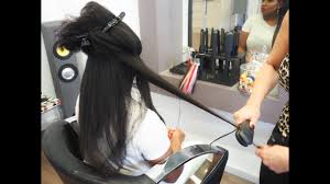 Cool african american hairstyles for long hair. 5 Years Natural 20 Long Natural African Hair Blow Dry Straightening Youtube