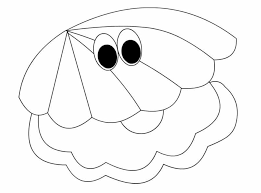 How to draw an oyster with a pearl easy step by step. Coloring Pages Coloring Pages Oyster Printable For Kids Adults Free