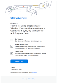 Bring all your team's ideas and visuals together. Dropbox Sent This Email With The Subject Line Dropbox Paper Makes Meeting Notes Easy The Onboarding Process For Dropbox Paper Is Pretty Interesting Simple I