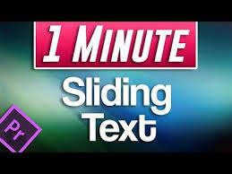Premiere Pro Cc How To Make Smooth Moving Sliding Text Youtube Premiere Pro Cc Premiere Pro Text Animation