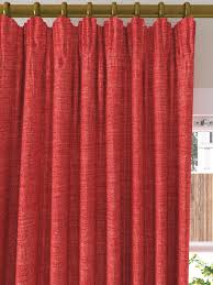 Cotton twill is especially popular for its durability. Red Curtains John Lewis Partners