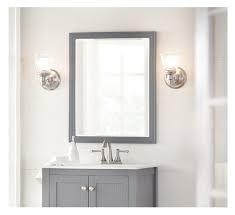 Check out these 12 diy vanity mirrors perfect for your bathroom. Cranbury 30 In L X 24 In W Wood Framed Wall Mirror In Cool Gray