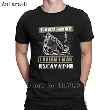 Us 13 99 12 Off Excavator Heavy Equipment Operators T Shirt Hiphop Top Great Designing Family T Shirt For Men Euro Size Sunlight Novelty In T Shirts