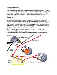 Strat® pickups set of 3 wiring diagram which is shown. Strat Blender Wiring Manualzz