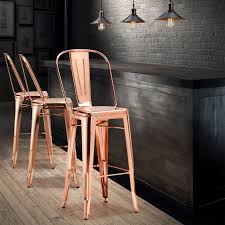 Trendy Rose Gold Bar Chairs Will Glam Up Your Kitchen Bar Chairs Modern Bar Stools Home Decor