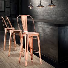 Hop onto the wooden saddle seat and put your feet up on the footrest as you unwind after work. 17 Barstools That Will Take Your Kitchen To The Next Level Rose Gold Kitchen Bar Chairs Bar Stools