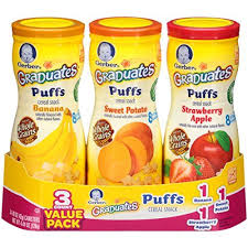 Nourish your little one with whole grain goodness by serving gerber graduates puffs cereal snack at snack time. Grocery Gerber Graduates Puffs Apple Banana Baby Food Recipes Cereal Snacks Snacks