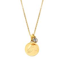 Azaggi gold plated necklace pendant virgo zodiac sign horoscope jewelry gift. Gold Ion Plated Necklace With Zodiac Virgo Pendant Co88 Collection Official Webstore Jewelry Bracelets Watches