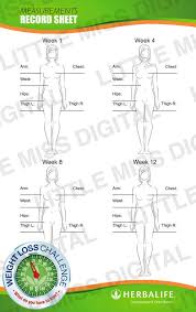 Herbalife Measurement Record Sheet By Littlemissdigital1 On