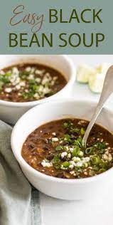 Black Bean Soup For Two Recipe Bean Soup Black Bean Soup Recipes