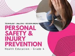 Health Personal Safety And Injury Prevention Junior 4 Injury Prevention Health Education Personal Safety