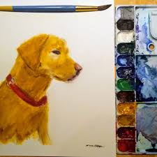 Art leurre de pêche Leurre de pêche jaune Aquarelle originale Gibbs Danny  Pêche au surf