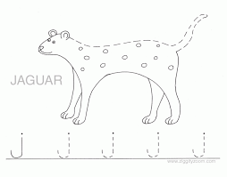 Download and print this reading & writing . Letter J Alphabet Tracing Worksheets
