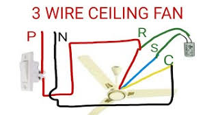 Tabel fan four wire wiribg. 3 Wire Ceiling Fan Connection Youtube