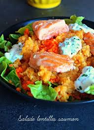 Salade Lentilles Saumon Salade Lentilles Saumon Recettes De Cuisine Recette Apero Facile