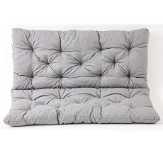 Amazon De Meerweh 90266 2er Bank Sitzkissen Und Ruckenkissen Hanko Bankauflage Grau Ca 120 X 95 X 8 Cm Paletten Kissen Paletten Polster Polsterauflagen