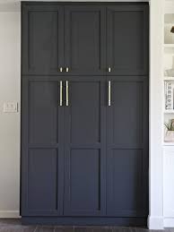 Built In Pantry With Semi Handmade Diy Shaker Doors Built In Pantry Ikea Kitchen Cabinets Budget Kitchen Remodel