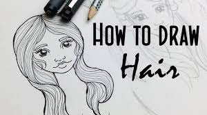 Home › how to draw hair (part 1). How To Draw Girl S Hairstyles Stylized Real Time Hair Drawing Tutorial Youtube
