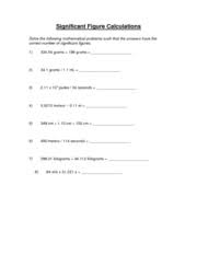 Answer key is included on the second for new students, learning the rules of significant figures is easy—applying them is the problem. Significant Figure Calculations Significant Figure Calculations Solve The Following Mathematical Problems Such That The Answers Have The Correct Course Hero