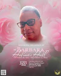 Home Going Celebration for Lottie Lou Moss Saturday, November 23, 2024 12  noon Flint Hill Missionary Baptist Church Rev. William H. Booker,  Officiating Rev. Donnie Kennedy, Presiding