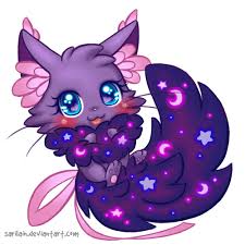 Adoptable Dreamkit Star And Moon Closed By Sarilain Cute Animal Drawings Kawaii Cute Fantasy Creatures Cute Kawaii Drawings
