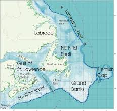 A Map Of The Northwest Atlantic Study Area Showing Depth