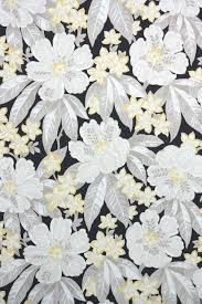 Black And White Floral Pattern Wallpaper Stunning Black Yellow And White Floral Wallpaper From Hannah S Treasures Vintage Wallpaper Collecti Floral Wallpaper Vintage Wallpaper Floral Pattern Wallpaper