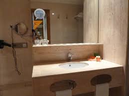 bathroom sink with shelf for toiletries