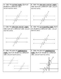Understanding Angles A Coloring Activity Teacherspayteachers Com Teaching Geometry Middle School Math Teacher Math School
