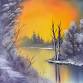 Bob Ross Wet-on-Wet Oil Painting: 16×20 At Dawn’s Light
