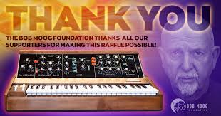 Sending Big Moog Love... ... to the 2,736 supporters from 31 countries who  participated in our 2024 raffle for a vintage Mininmoog signed by Peter  Gabriel! All of you made this our