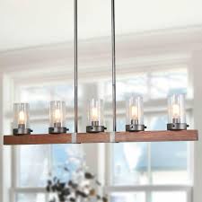 Lnc A03347 Farmhouse Wood Chandelier Dining Room Lighting Fixtures Hanging For Sale Online