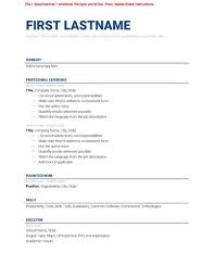 google docs resume templates
