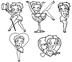 If you want colored picture to print then click print link for color. Free Betty Boop Coloring Pages Set Wecoloringpage Coloring Home
