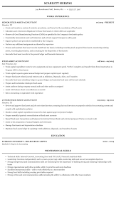 The accounting resume templates are the formats that can be easily relied upon to create some of the most effective and informative. Fixed Asset Accountant Resume Sample Mintresume