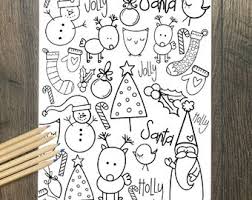 These spring coloring pages are sure to get the kids in the mood for warmer weather. Santa Coloring Pages Etsy