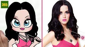 How To Draw A Katy Perry Cute, Easy Step By Step Drawing Lessons For Kids -  Youtube