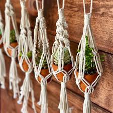 Itty Bitty Macrame Mini Plant Hanger 12 Macrame Plant Hanger Patterns Plant Hanger Macrame