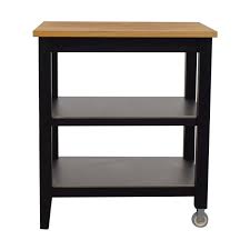 With lots of room to move around and do your thing. 57 Off Ikea Ikea Stenstorp Wood And Black Kitchen Island Cart Tables