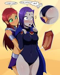 Rule34 - If it exists, there is porn of it  starcross, raven (dc), starfire   4885070