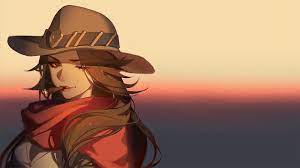 Out West Female Hats Cowgirl Digital Art Women Brunettes Fantasy Anime Western Style 1080p Wallpaper Hdwallpap Anime Mccree Overwatch Overwatch