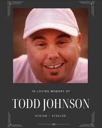 It is with heavy hearts we mourn the passing of our dear friend and  comedian Todd Johnson. RIP friend. ♥️♥️