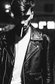 Black And White Men In Leather Black And White Man Boys Leather Jacket Bad Boy Style