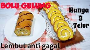 Bolu gulung tanpa pengembang pake minyak vs butter basics roll cake. Resep Bolu Gulung 3 Telur Super Lembut Anti Gagal Youtube