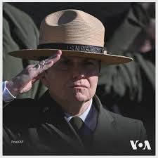 The motorcade with the hearse carrying the flag-draped casket of former  President Jimmy Carter drives through Plains, Ga., Jan. 4, 2025.  https://www.voanews.com/a/jimmy-carter-s-state-funeral-starts-saturday-here-is-what-to-know/7924279.html