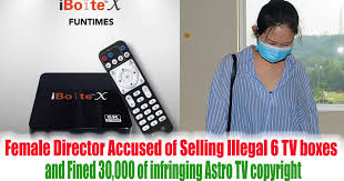 No its not illegal, there are many people are using videocon dth in malaysia now, but you might just have a problem to get a good reception. Female Director Accused Of Selling Illegal 6 Tv Boxes And Fined 30 000 Of Infringing Astro Tv Copyright Everydayonsales Com News