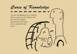 Beware Of The Curse Of Knowledge Knowledge Cognitive Bias Cursing